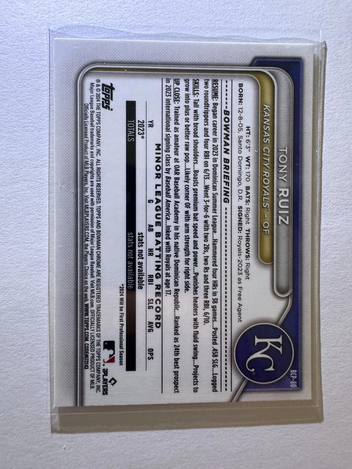 2024 Bowman Chrome - LOT of 7