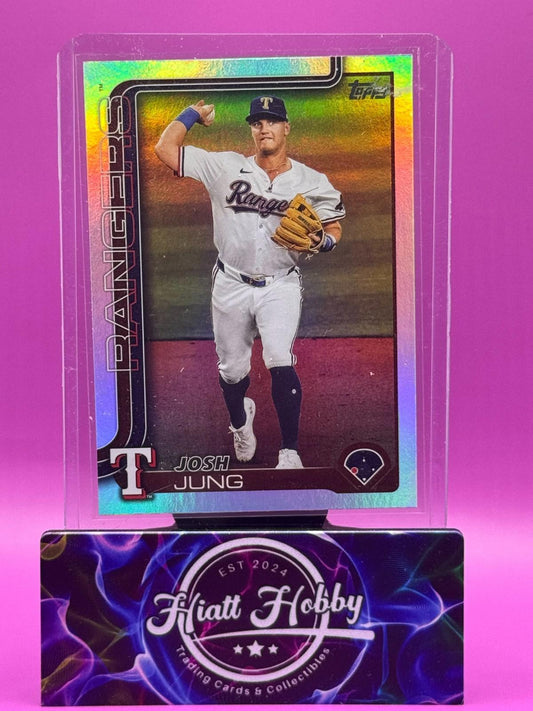 2025 Topps Series 1 - Josh Jung #117 Rainbow Foilboard