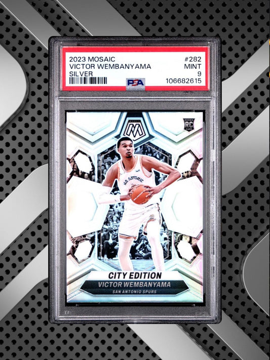 2023 Mosaic Basketball - Victor Wembanyama #282 - Holo Prizm - PSA 9