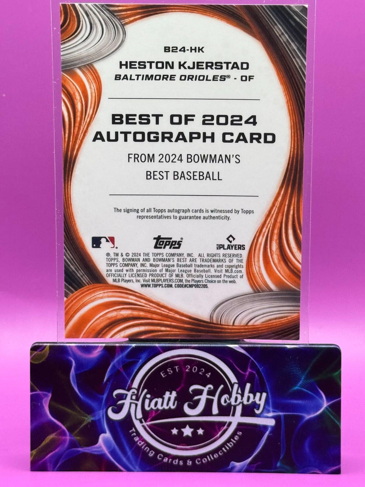 2024 Bowman's Best - Heston Kjerstad #B24-HK - Green Auto 8/99 (RC, AU)