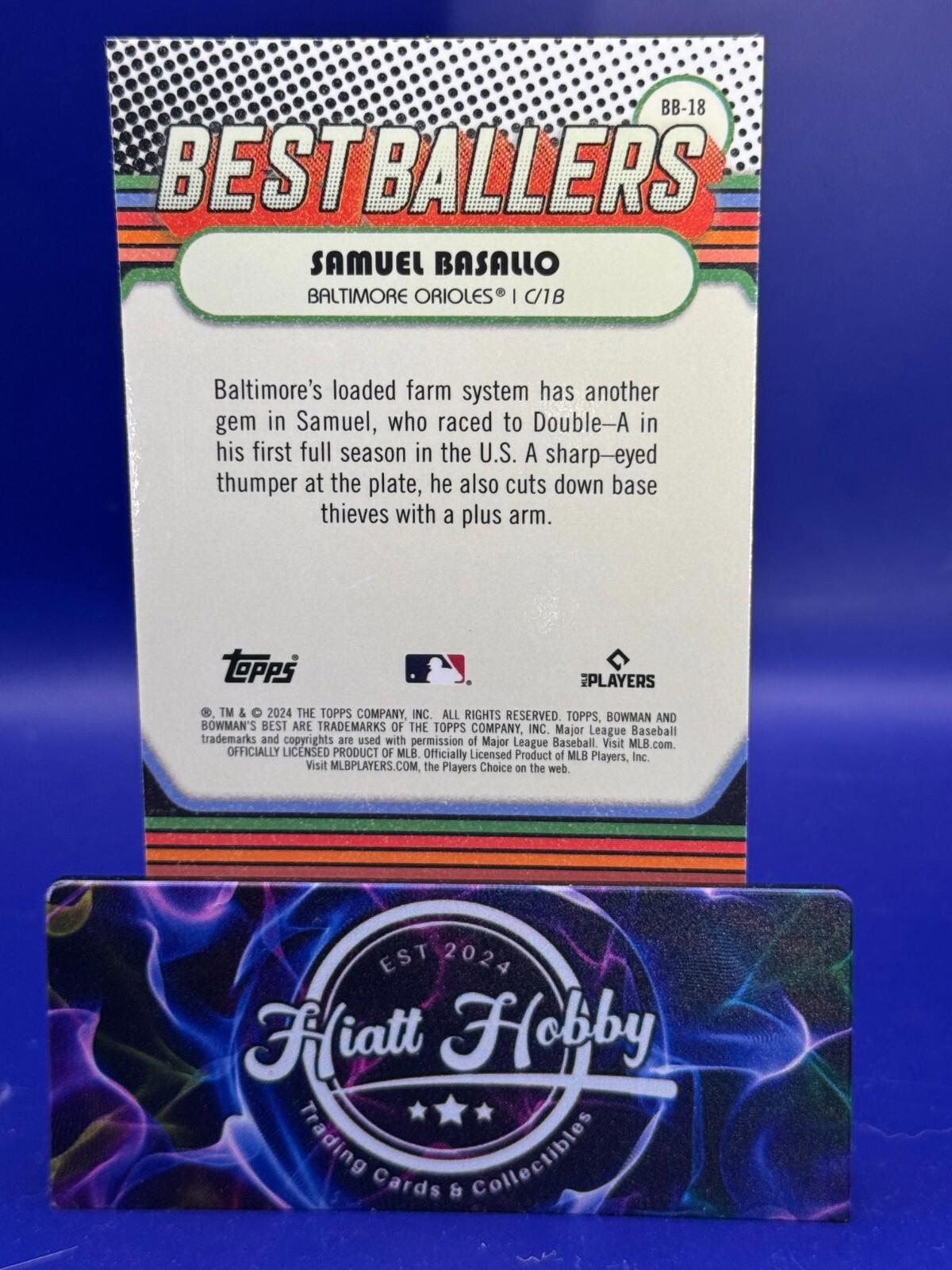 2024 Bowman's Best Baseball - Samuel Basallo #BB-18 - Best Ballers