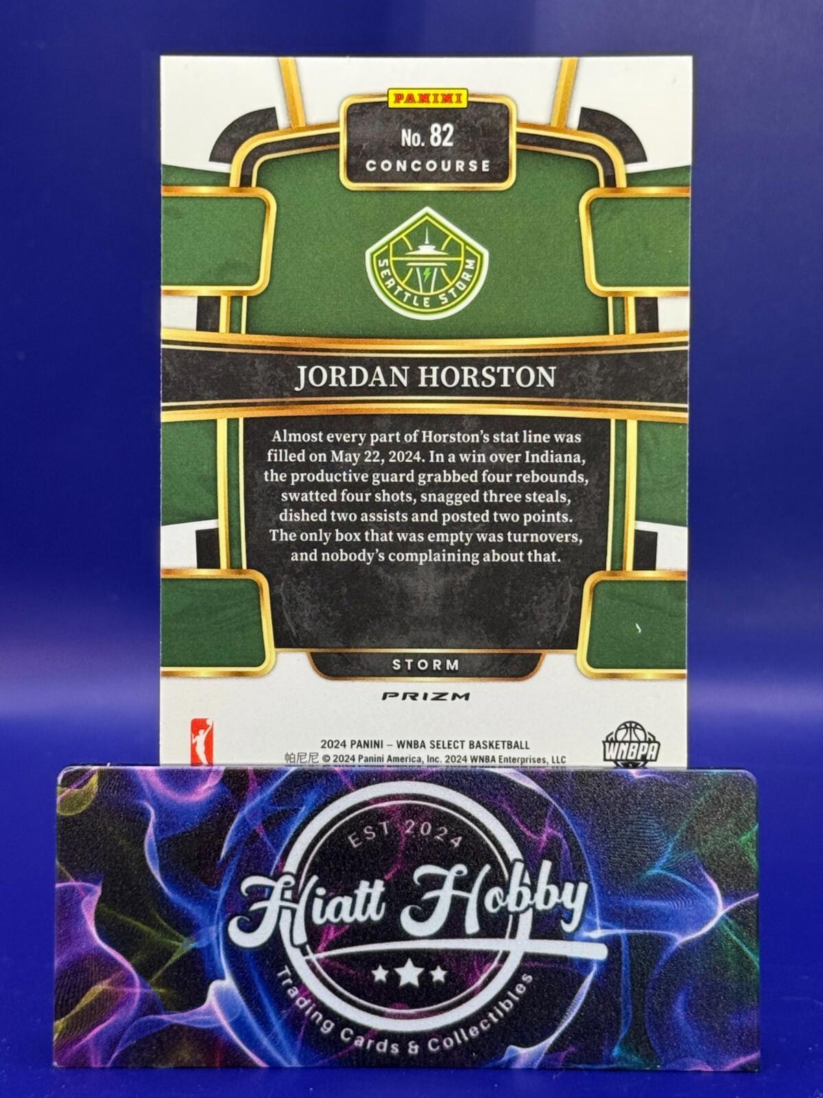 2024 Panini Select WNBA - Concourse #82 Jordan Horston - Flash Prizm