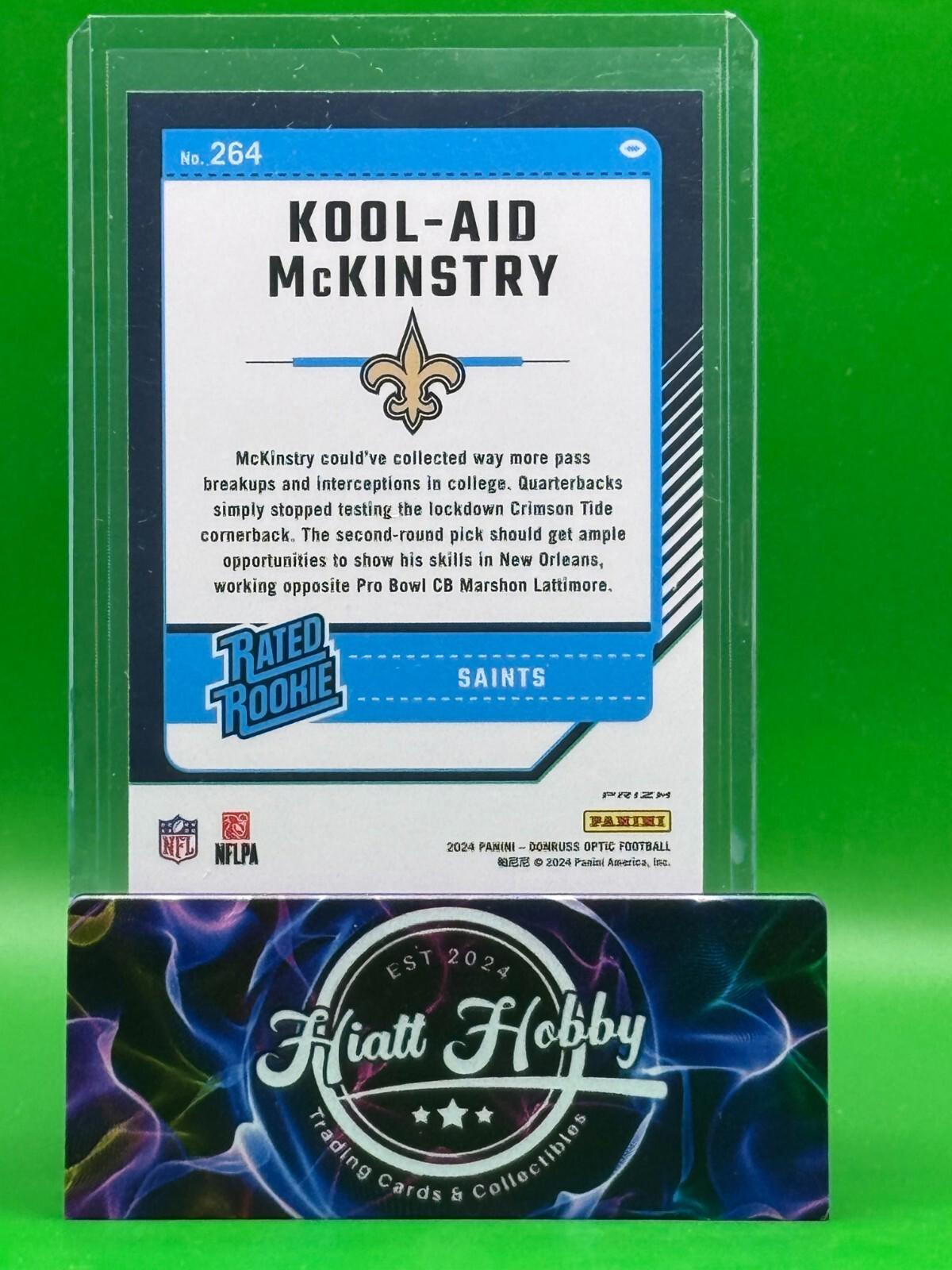 2024 Panini Donruss Optic - Kool-Aid McKinstry #264 - Purple Shock Prizm (RC)
