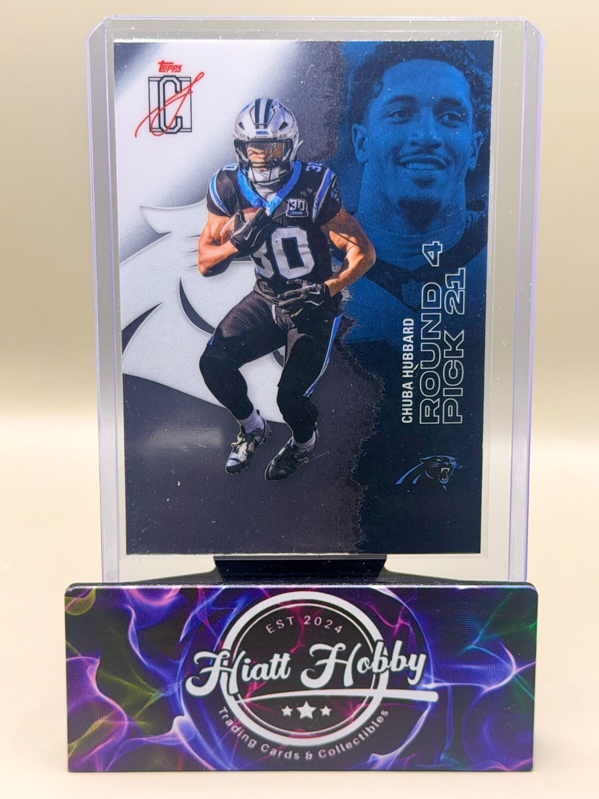 2025 Topps Signature Class Football - #66 Chuba Hubbard - Chrome
