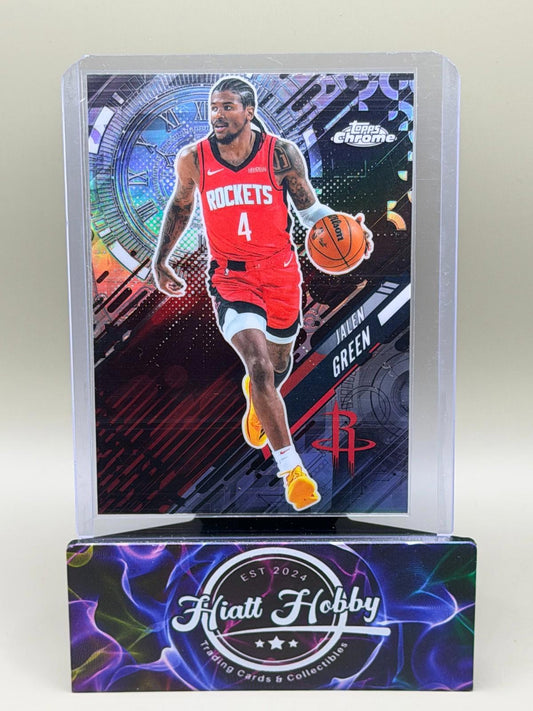 2025-26 Topps Chrome - Jalen Green #GT-8 - Go Time - Refractor