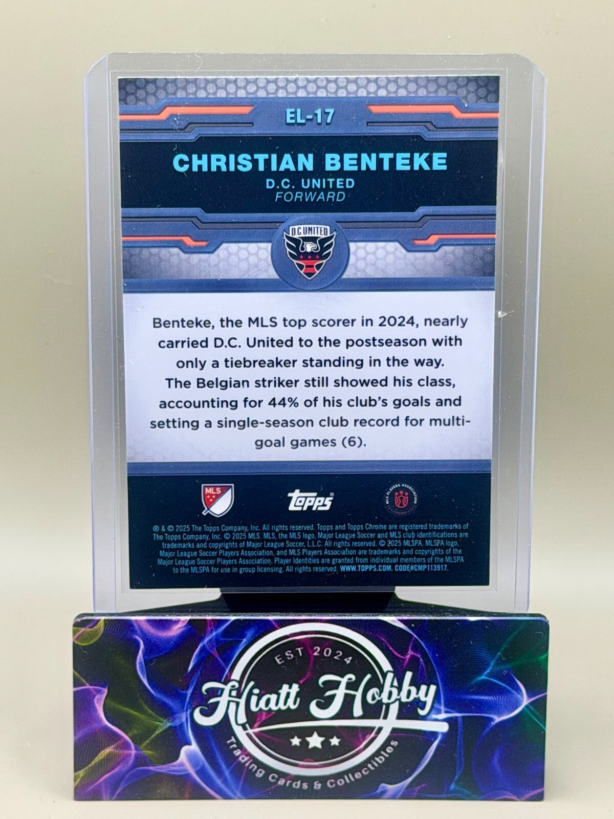 2025 Topps Chrome MLS Soccer - #EL-17 Christian Benteke - Elimination