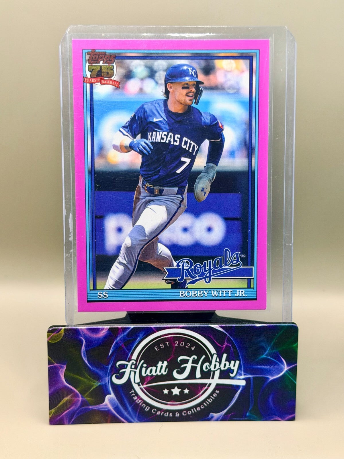 2026 Topps Series 1 - #T91-3 Bobby Witt Jr - 35th Anniversary - Pink