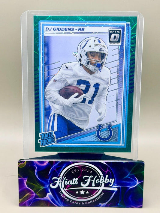 2025 Panini Donruss Optic - #258 DJ Giddens - Green Velocity (RC)