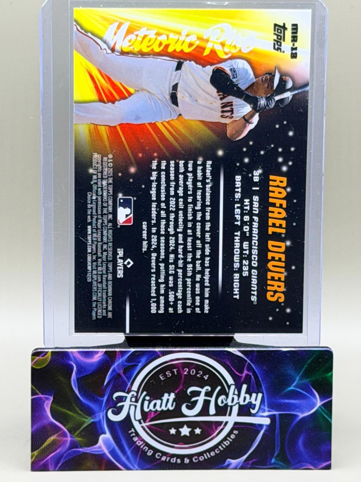 2025 Bowman Chrome - Meteoric Rise Rafael Devers #MR-13