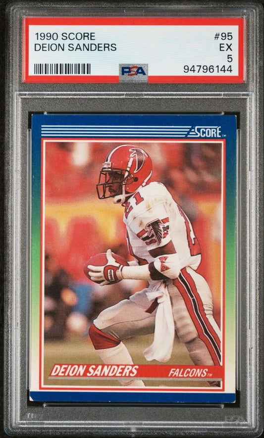 1990 Score - #95 Deion Sanders PSA 5