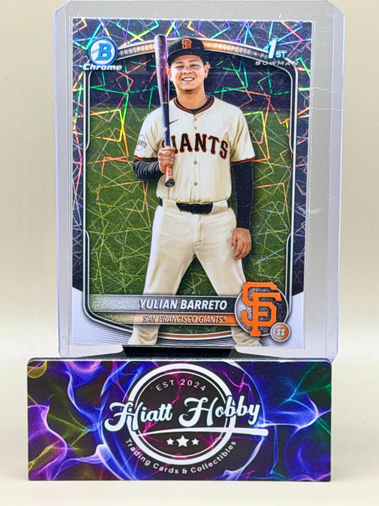 2025 Bowman Chrome - Yulian Barreto #BCP-229 - Laser Refractor (RC)