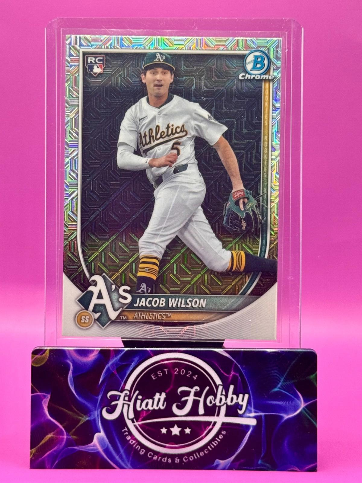 2025 Bowman Chrome - Jacob Wilson #9 - Mojo Refractor