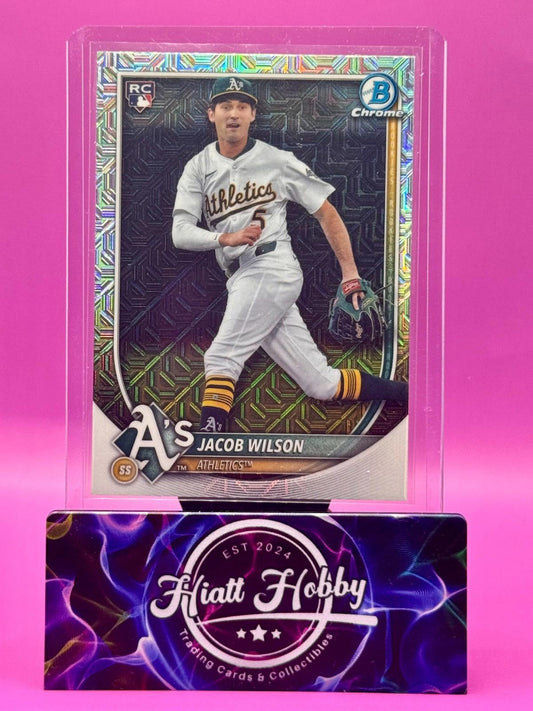 2025 Bowman Chrome - Jacob Wilson #9 - Mojo Refractor