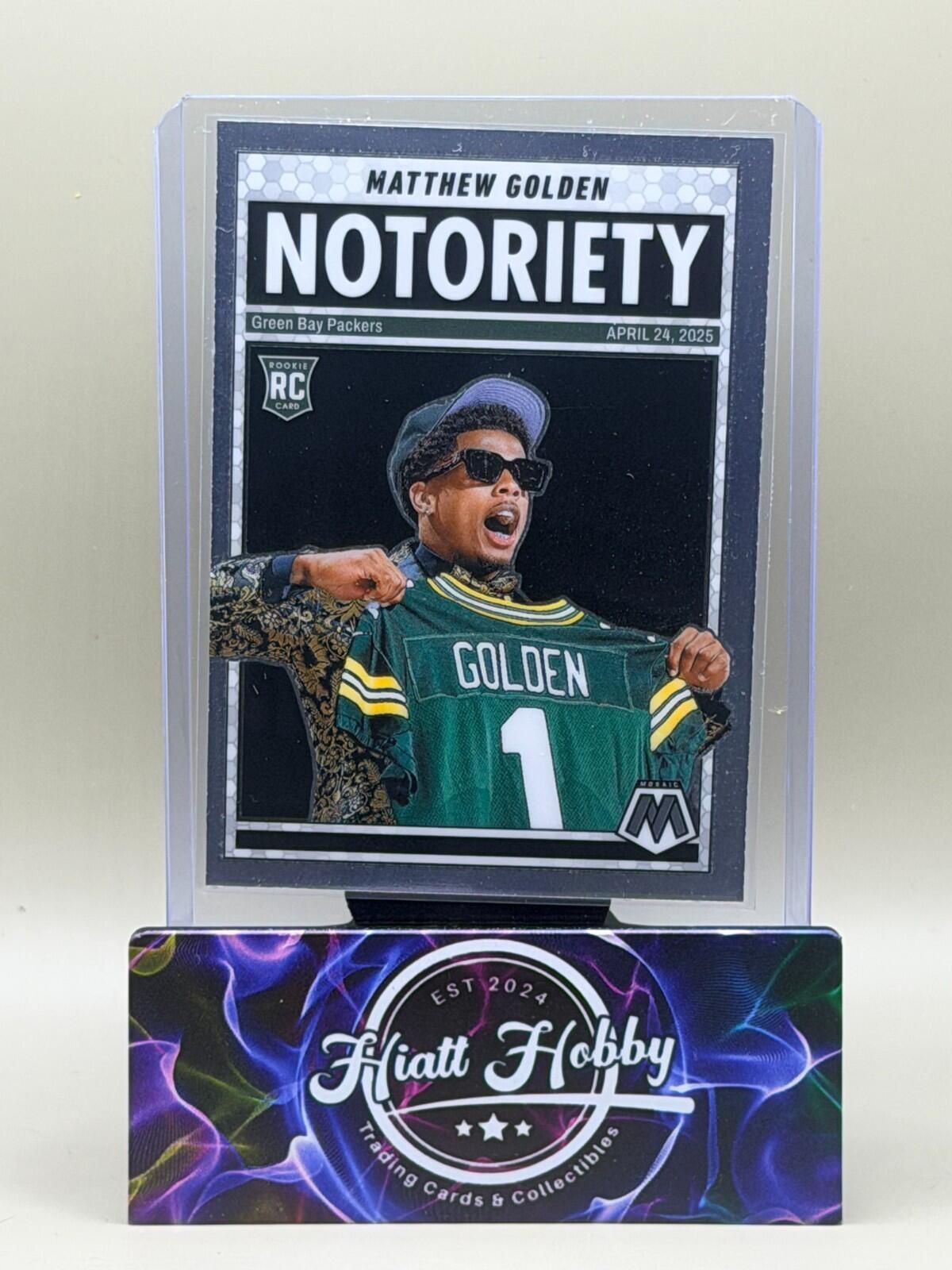 2025 Panini Mosaic Football - #21 Matthew Golden - Notoriety (RC)