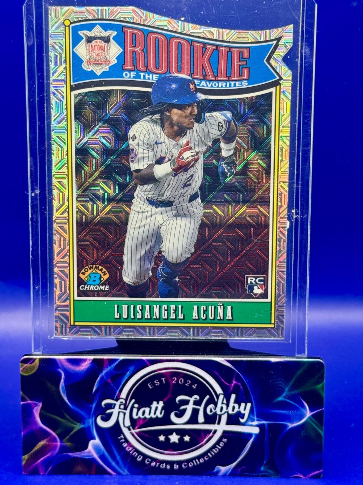 2025 Bowman Chrome - Luisangel Acuna #ROY-4 - ROY Favorites - Mojo Refractor