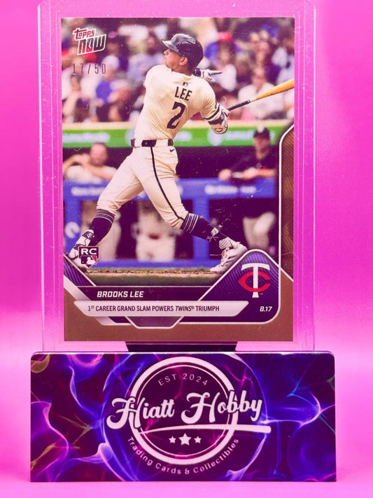 2025 Topps Now - Brooks Lee #568 - Gold /50 (RC)