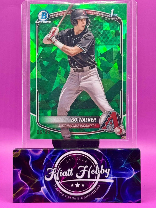 2025 Bowman Chrome Sapphire - Bo Walker #BCP-92 Green Refractor /99 (RC)