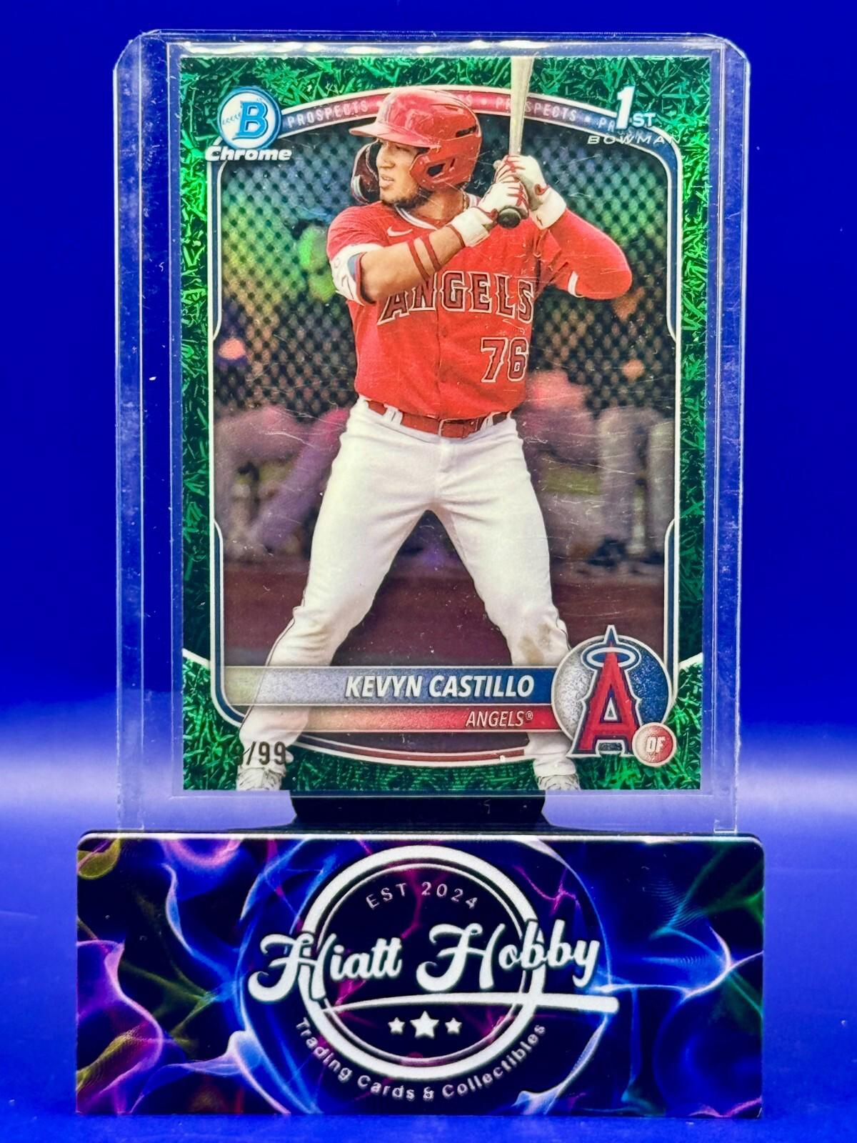 2025 Bowman Chrome - Kevyn Castillo #BCP-82 - Green Grass Refractor /99 (RC)