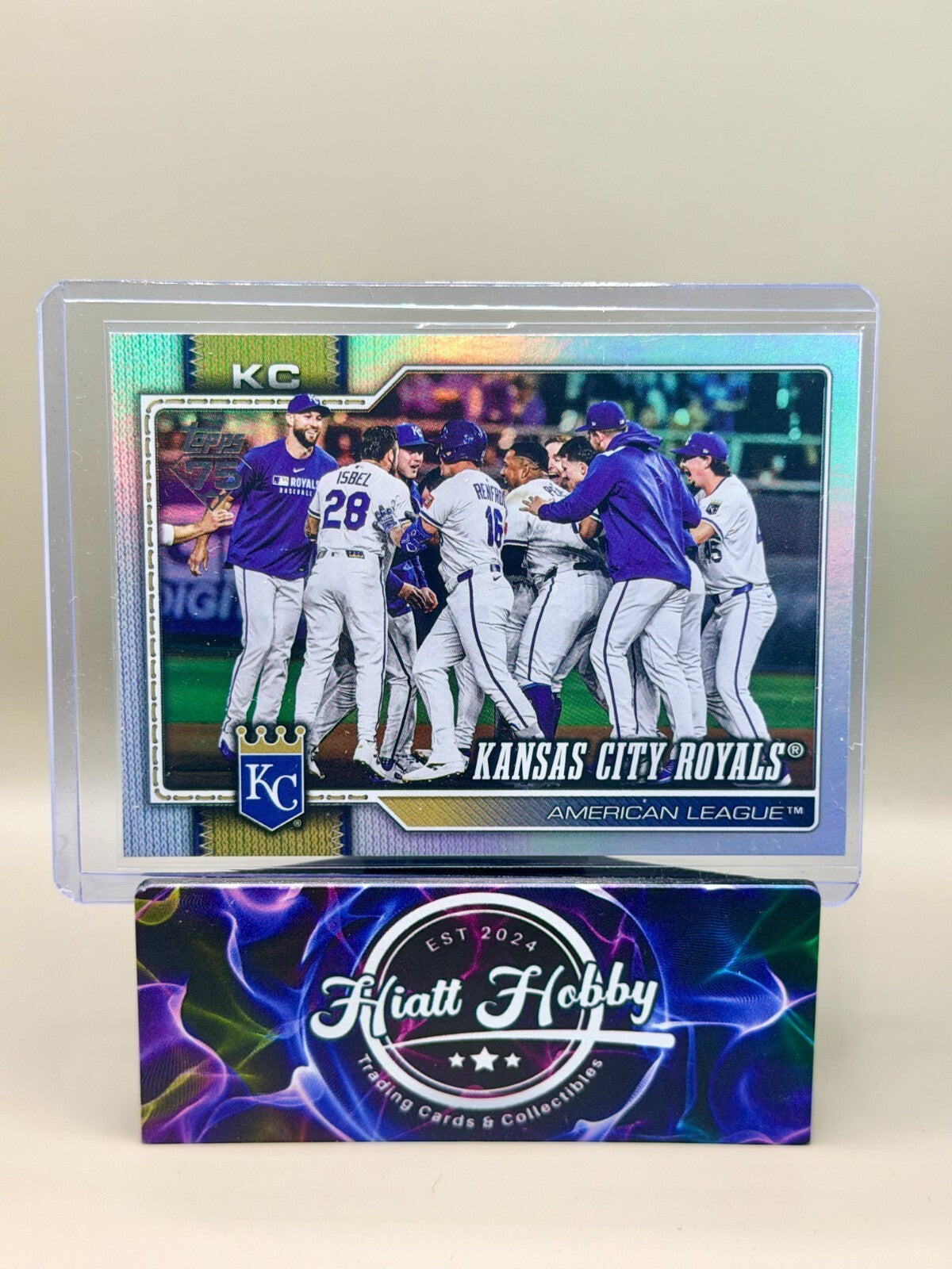 2026 Topps Series 1 - #34 KC Royals - Rainbow Foil