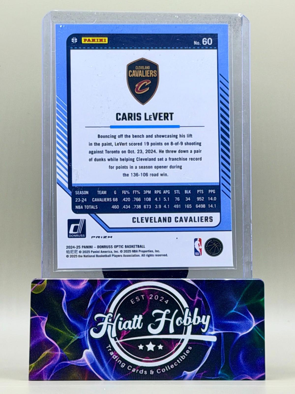 2024-25 Panini Donruss Optic - Caris LeVert #60 - Holo Silver Prizm