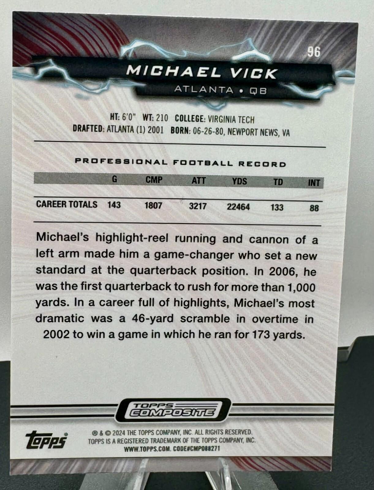 2023 Topps Composite - Resurgence Prism Refractor - Michael Vick #96