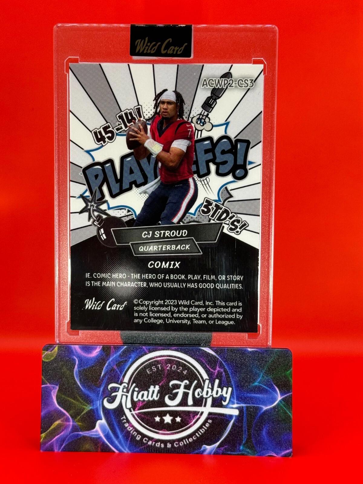 2023 Wild Card Alumination - CJ Stroud #ACWP-CS3 - Playoffs Laser Foil /10