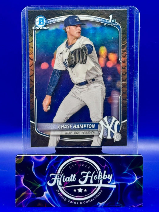 2025 Bowman - Chrome Prospects Chase Hampton #BCP-57 Reptilian Refractor (RC)