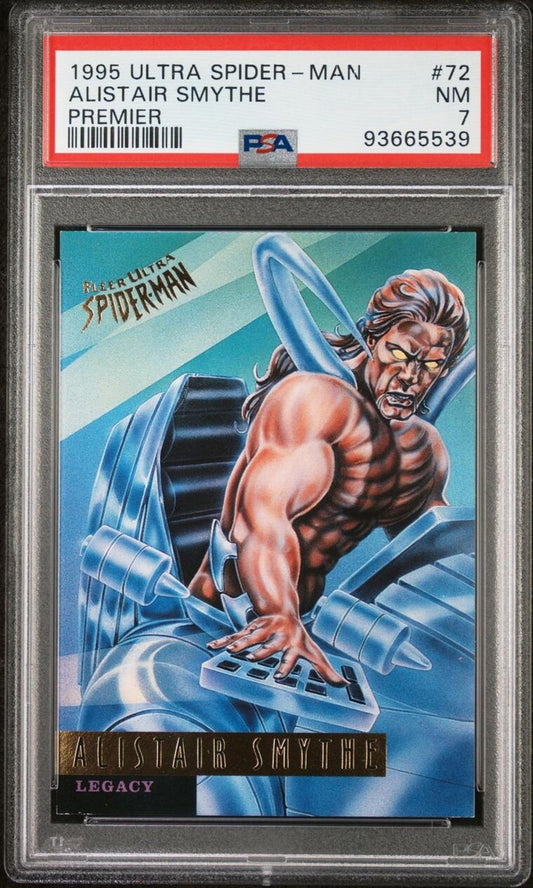 FLEER Ultra 95 Marvel Spider-Man CARD 72 ALISTAIR SMYTHE PSA 7