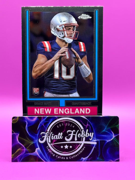 2024 Topps Chrome Football - Drake Maye #74TF-15 - 1974 Topps SP (RC)