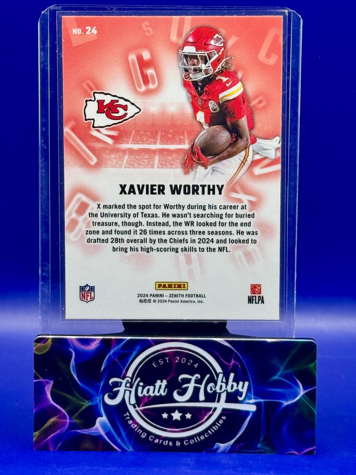 2024 Panini Zenith - A to Z Xavier Worthy #24 (RC)