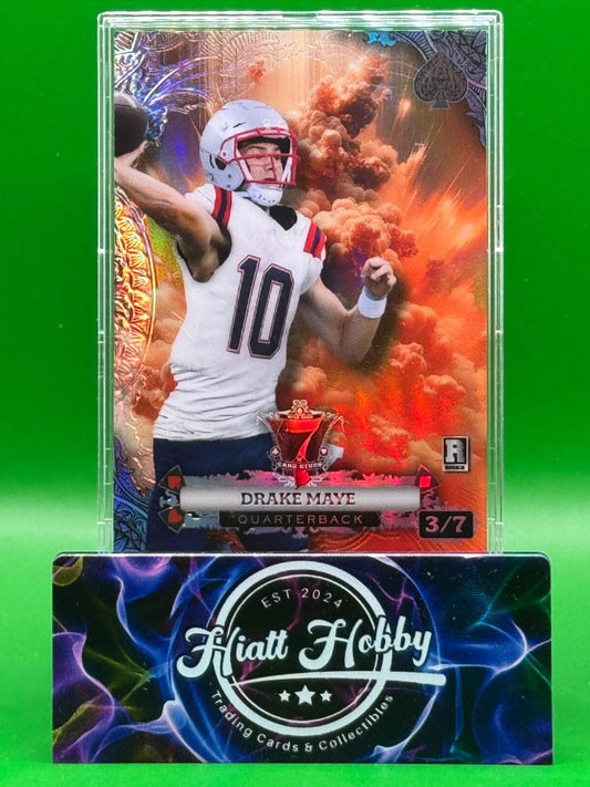 2024 Wild Card 7-Card Stud - Drake Maye #CS7CE-DM - Copper /7