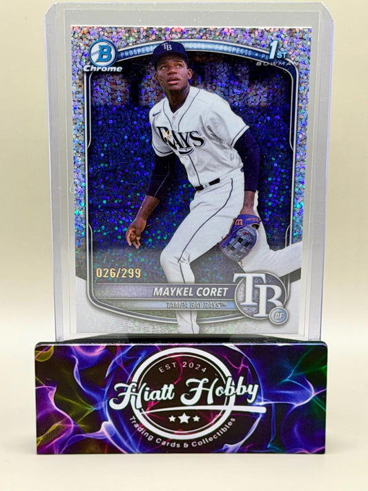 2025 Bowman Chrome - Maykel Coret #BCP-240 - Speckle Refractor /299 (RC)