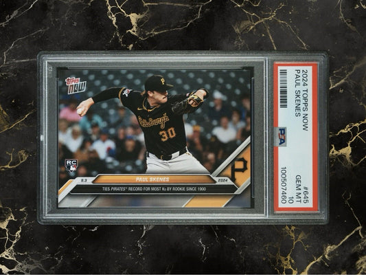 2024 Topps Now - #645 Paul Skenes (RC) PSA 10 🔥