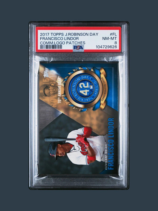 2017 Topps - Robinson Day Commemorative Patch Francisco Lindor #JRPC-FL -PSA 8