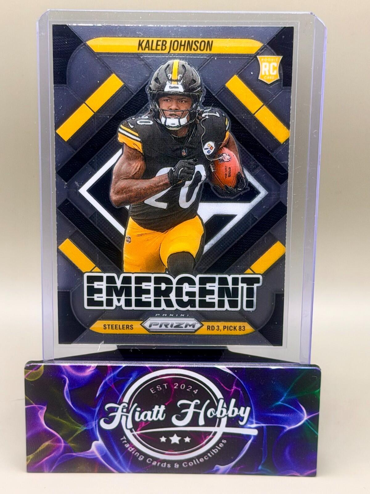 2025 Panini Prizm Football - #5 Kaleb Johnson - Emergent (RC)