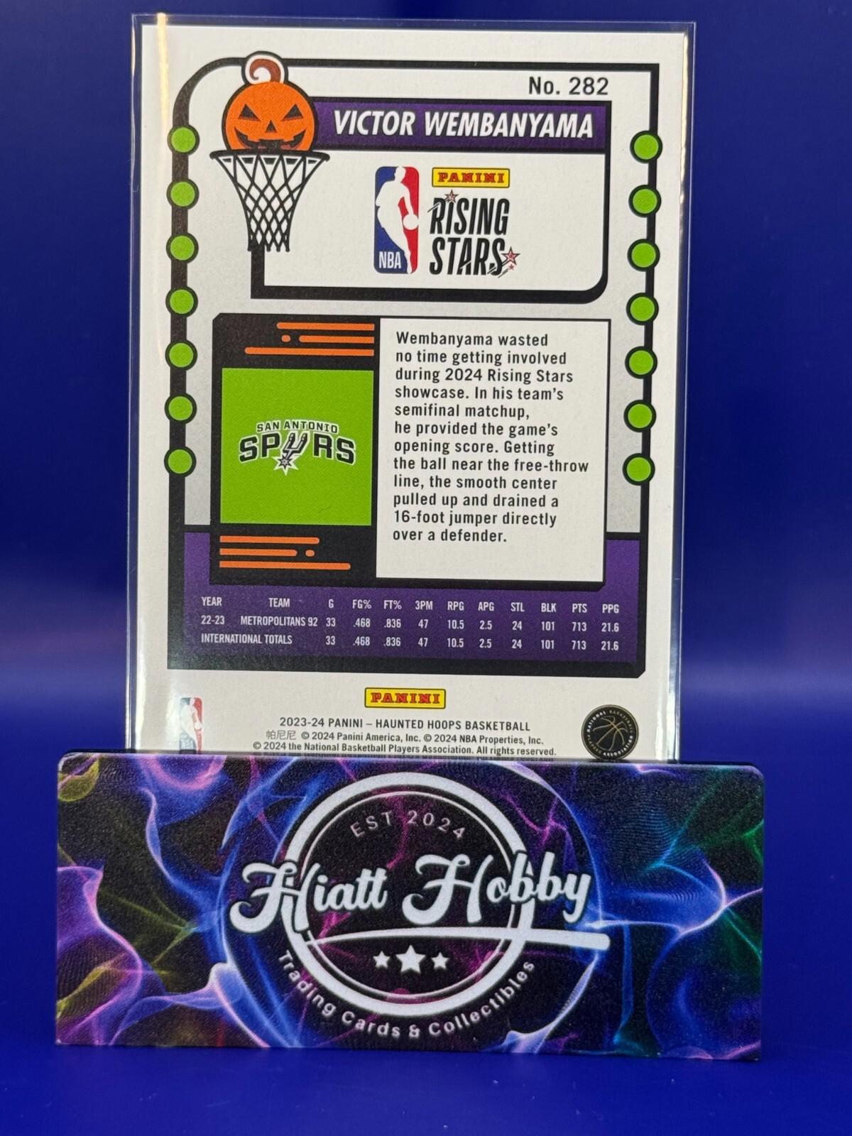2023-24 Panini Haunted Hoops - Rising Stars #282 Victor Wembanyama (RC)