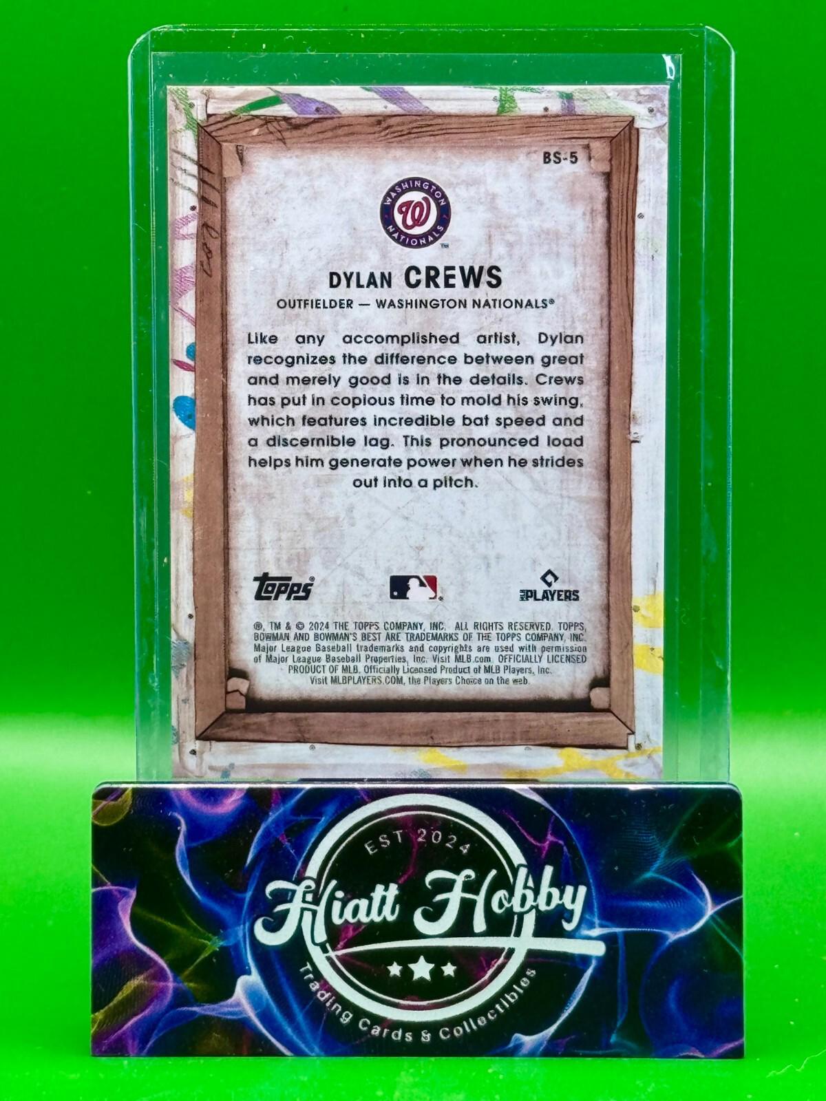 2024 Bowman's Best - Dylan Crews #BS-5 - Bowman Showpieces