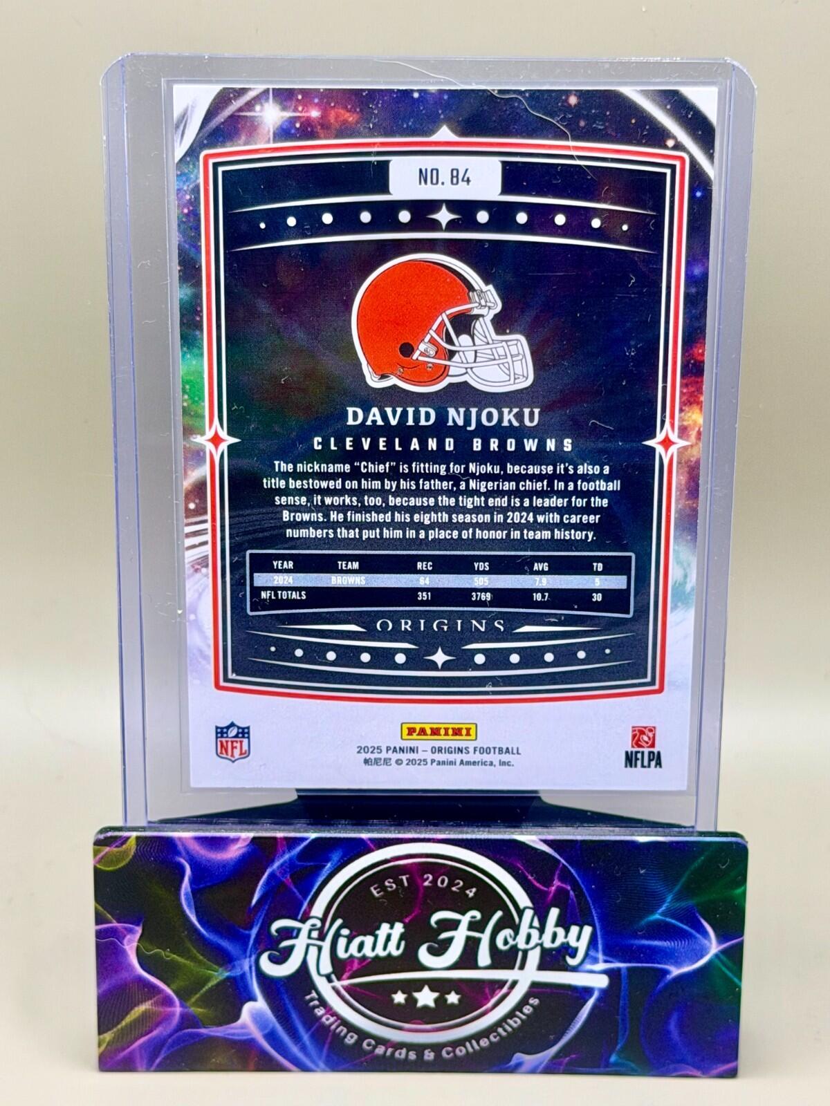 2025 Panini Origins Football - #84 David Njoku