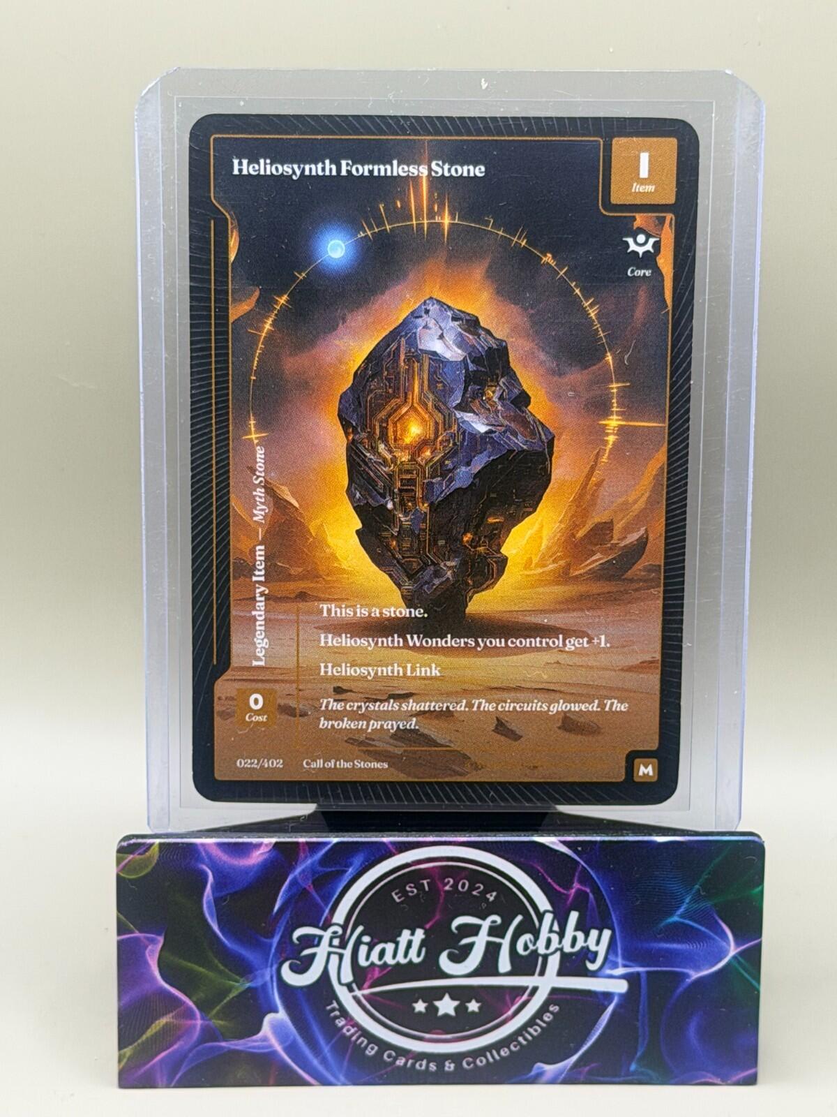 2025 Wonders of the First - #022/402 Heliosynth Formless Stone (M)