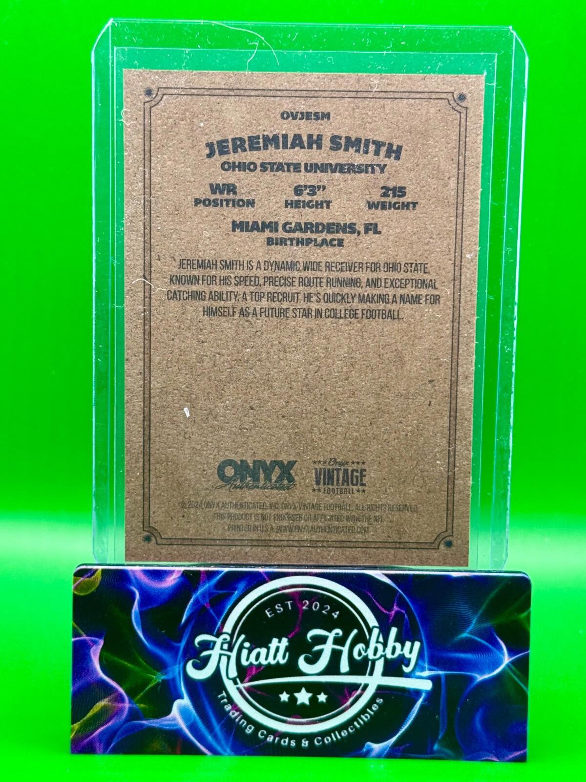 2024 Onyx Vintage Football - Jeremiah Smith #OVJESM (RC)