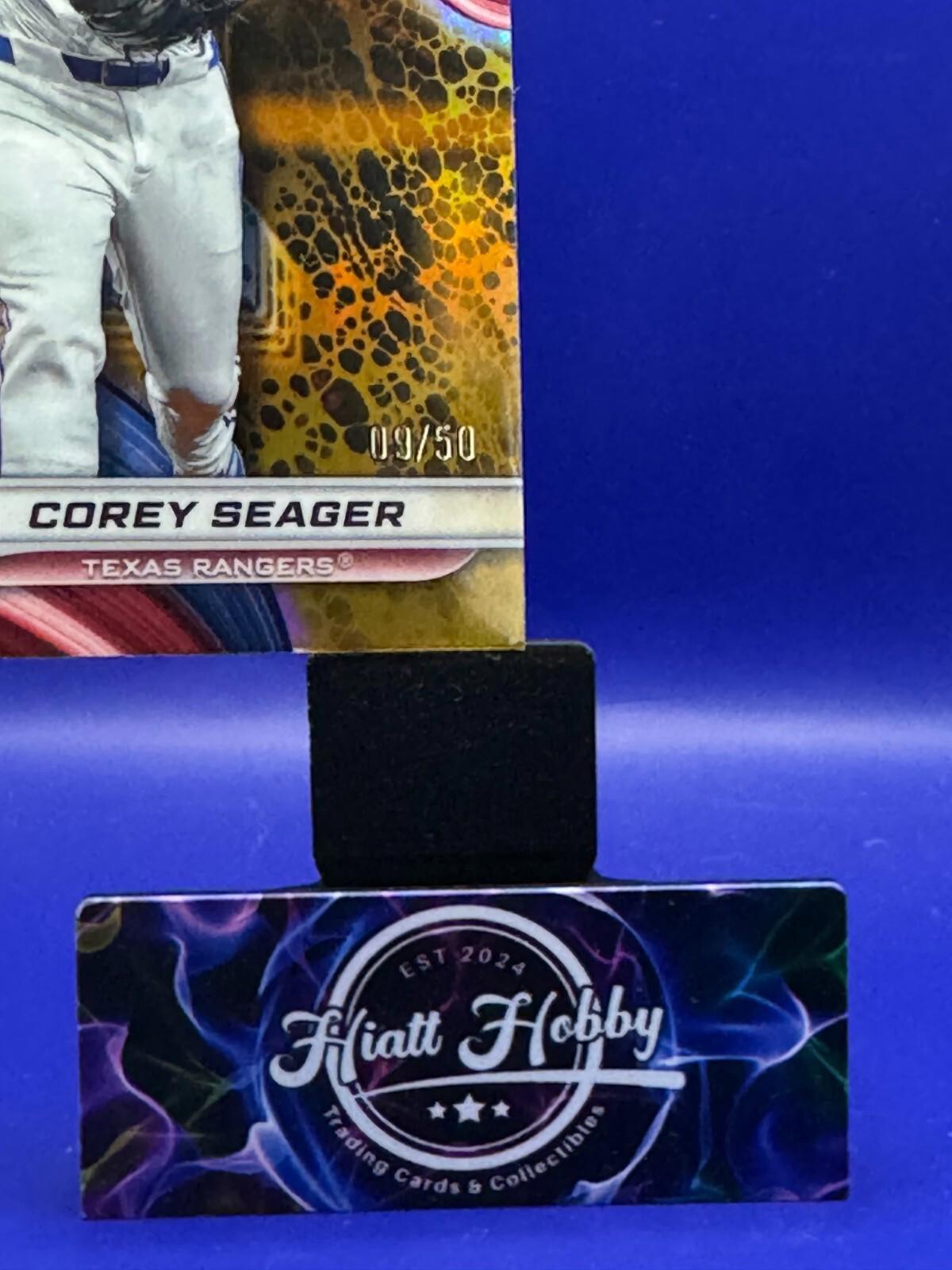 2024 Bowman's Best Baseball - Corey Seager #67 - Gold Refractor /50