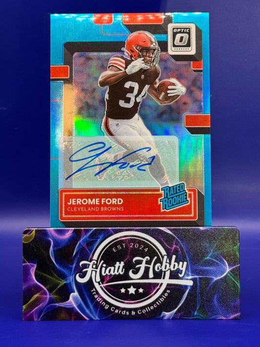 2022 Panini Donruss Optic - Jerome Ford #280 - Blue Refractor Auto /99