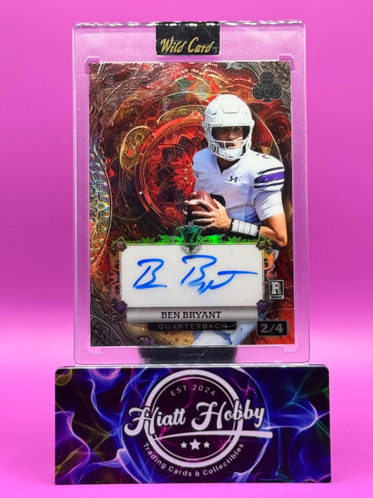 2024 Wild Card 7-Card Stud - Ben Bryant #AC7CF-BB - Red Rainbow - Auto /4