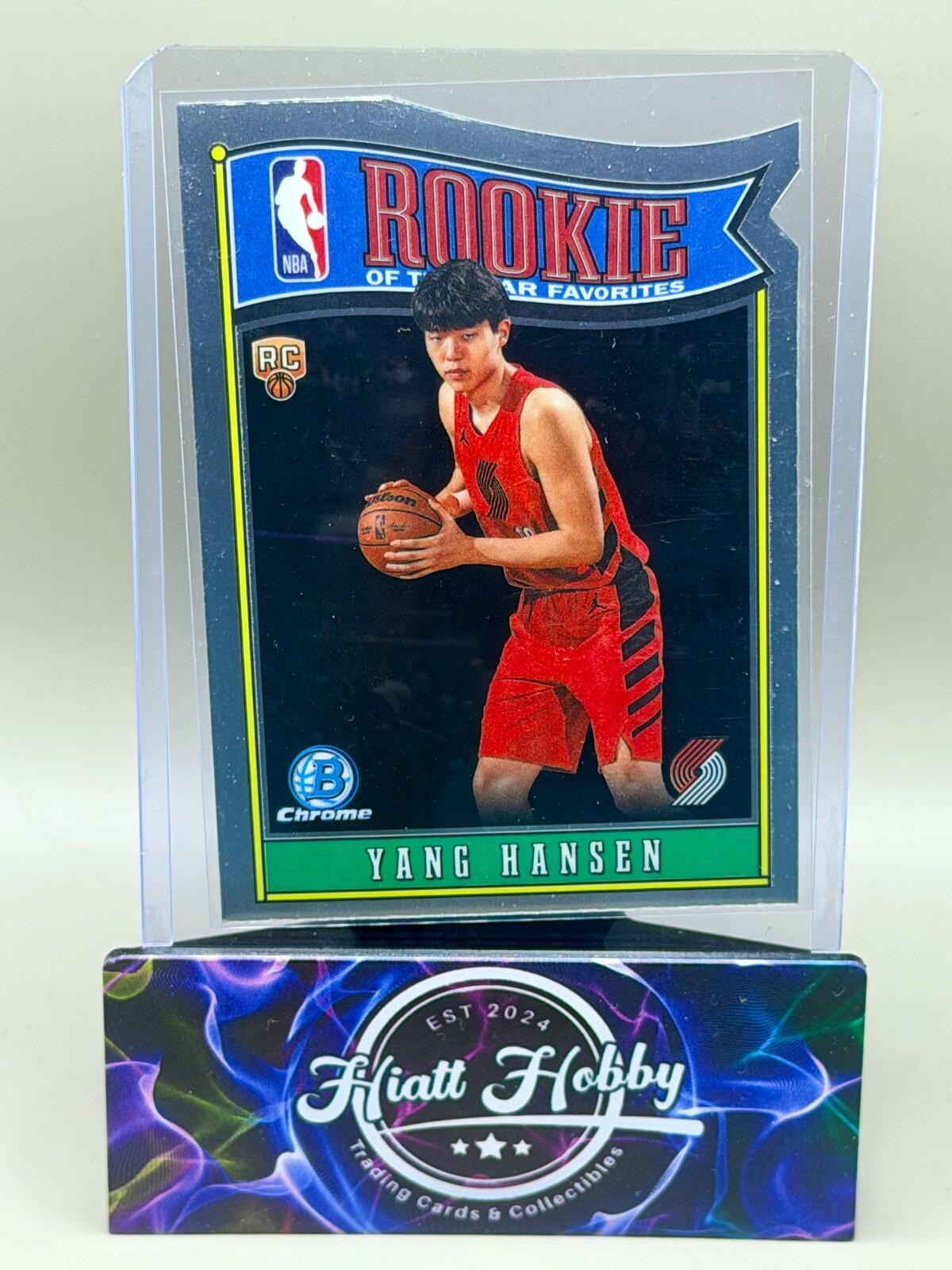 2025-26 Bowman Chrome Basketball - #RY-15 Yang Hansen - ROY Favorites (RC)