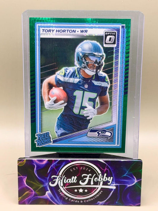2025 Panini Donruss Optic - #295 Tory Horton - Green Hyper (RC)