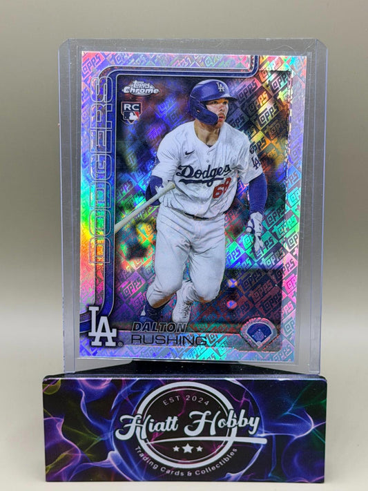 2025 Topps Chrome Update - Dalton Rushing #USC129 - Fanatics Logo Refractor (RC)