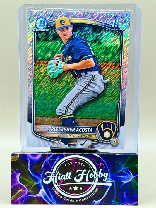 2025 Bowman Chrome - Christopher Acosta #BCP-176 - Shimmer Refractor (RC)