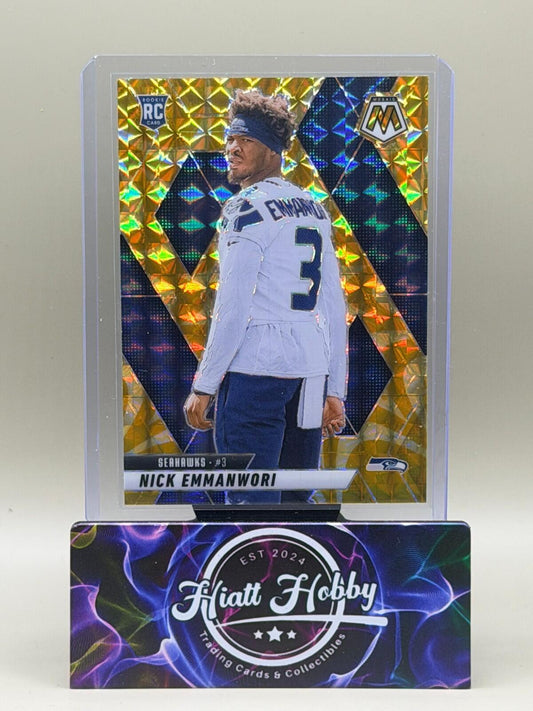 2025 Panini Mosaic Football - #321 Nick Emmanwori - Reactive Yellow Mosaic (RC)
