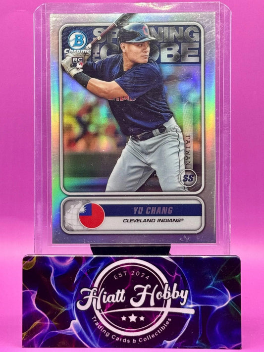 2020 Bowman Chrome - Yu Chang #STG-YC - Spanning the Globe (RC)
