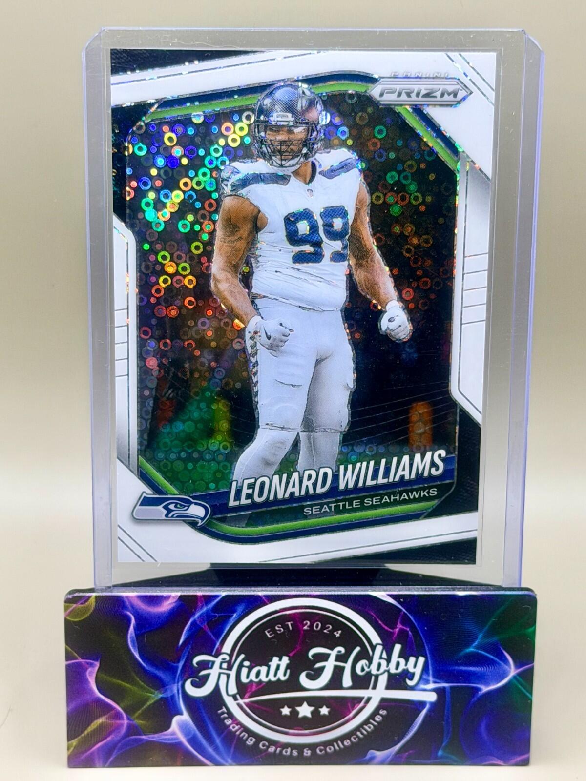 2025 Panini Prizm Football - #183 Leonard Williams - White Disco Prizm